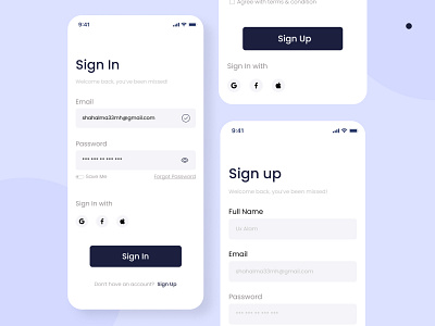 Login and signup page ui design app app ui app ui ux clean ui design designer ios login registration sign in sign up signup trending design trending ui ui ui deisgn ui design uidesign ux uxalam