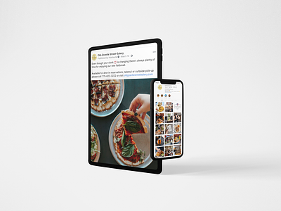 Old Granite Street Eatery design food graphic design nevada photography reno social media