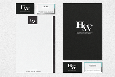 Hall & Wrye branding design graphic design layout design logo medical spa plastic surgery print reno vector