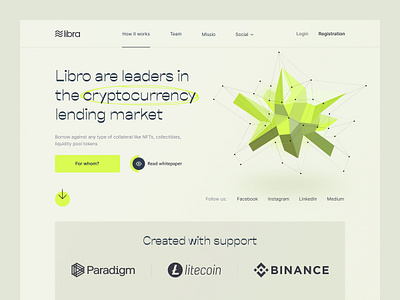 Service cryptocurrency lending market binance bitcoin clean coin crypto crypto exchange crypto wallet cryptocurrency design ethereum finance landing landing page minimalist money neon nft web design