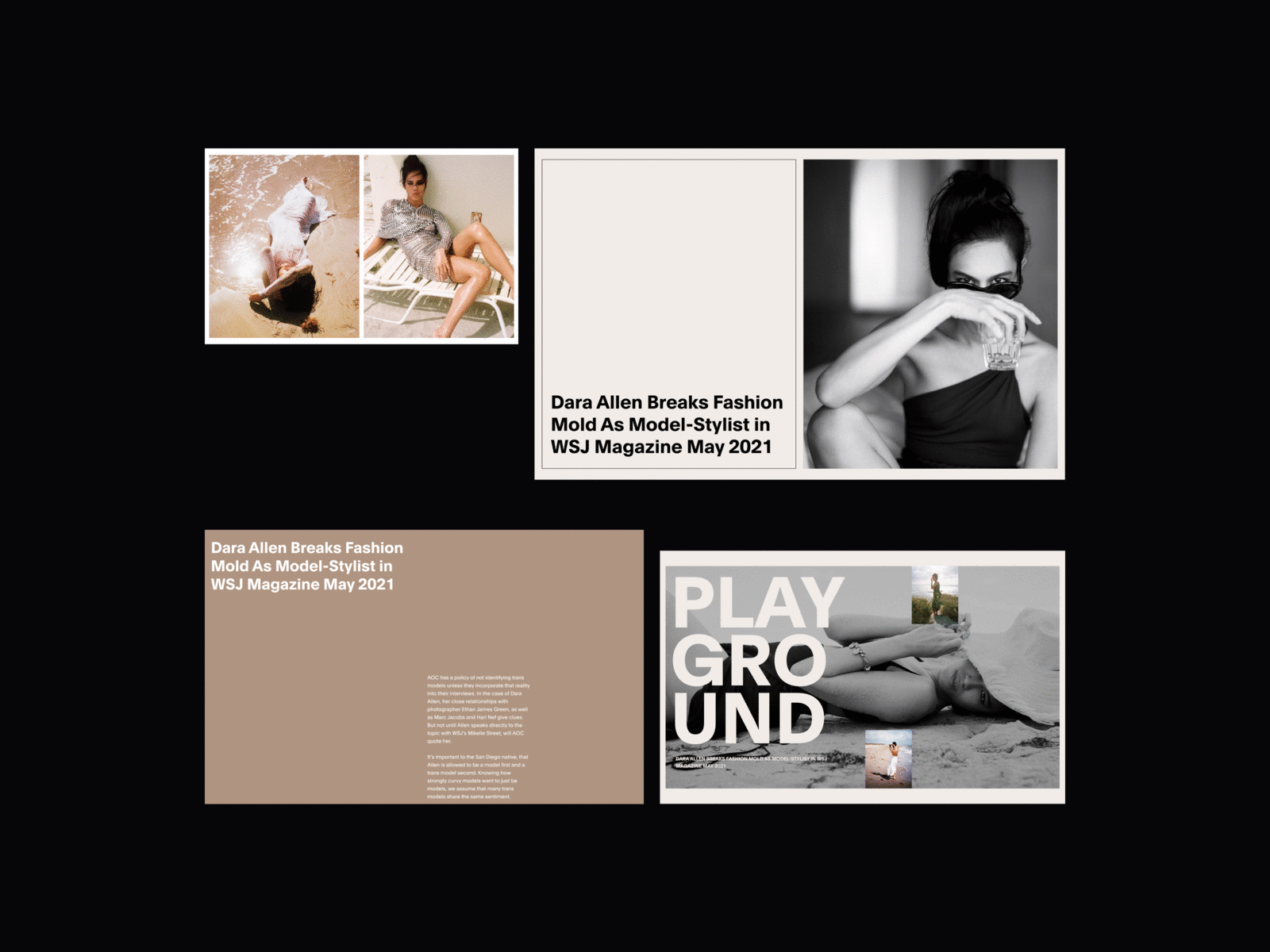 Playground Editorial 04 editorial editorial design fashion layout minimal minimalist modern photography typography web design whitespace