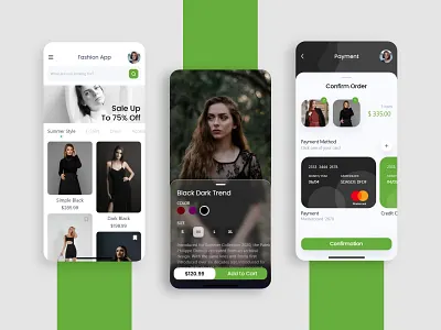 Fancy Fashion App UI Kit app design branding clothes clothes shop ecommerce ecommerce app ecommerce design ecommerce shop fashion fashion app illustration mobile app mobile design online shop online store product ui ui ux uidesign woman