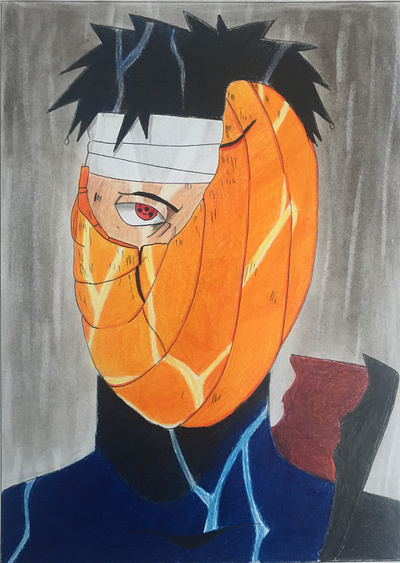 Tobi akatsuki anime art character comic design drawing fight illustration japan manga mangaart naruto obito rain