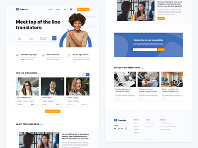 Translation Marketplace colorful design desktop figma figma design interface marketplace translation translator ui ux vector web webdesign website