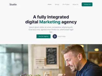 Digital marketing agency landing page website agency business business landing page website company design agency digital maketing website home page landing page marketing online marketing promotion seo service social media ui web webdesign website website design