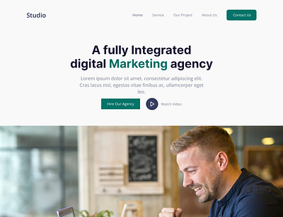 Digital marketing agency landing page website agency business business landing page website company design agency digital maketing website home page landing page marketing online marketing promotion seo service social media ui web webdesign website website design