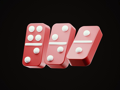 Outplayed 3d 3d animation animated animation blender blender3d domino game gaming illustration tabletop