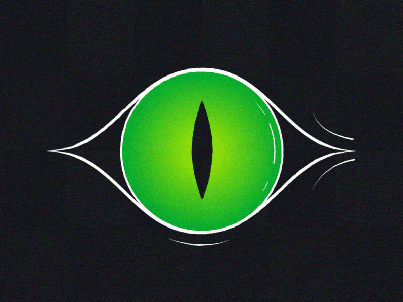 Eyes! (Cat) 2d after effects animation cat cat illustration eyes gif loop