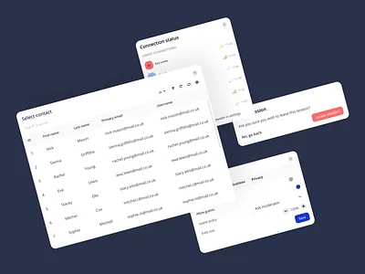 Web app modals design minimal modal typography ui ui design