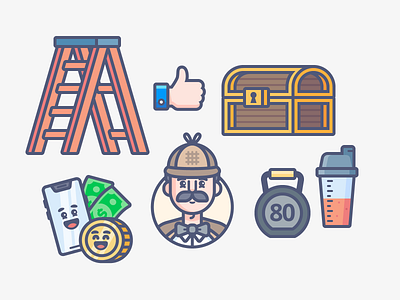 More Randomness branding character design graphic design icon illustration vector