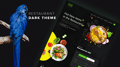 Restaurant Dark Theme biswabandhu dark theme hotel website landing page restaurant restaurant landing page restaurant website theme theme design theme park uidesignerslab web design