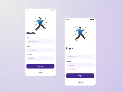 Fixify Login ios login repair repairing signup ui ui design uidesign uiux