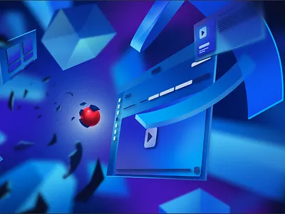 Hubper 2d app art ball branding cartoon character design designer graphic illustration interface space texture ux vector