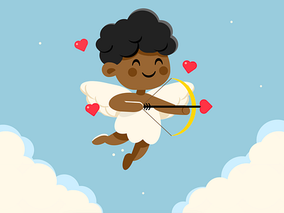 CSS Cupid angel cartoon cherubin css css art css drawing css3 cupid heart illustration love ui valentines day vector