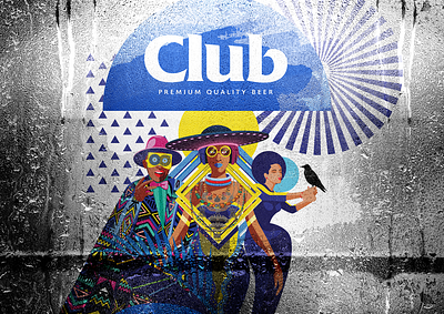 Club Pilsner Tribe Illustrations beer club illustration