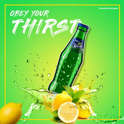 Sprite adobe advertising branding design illustration logo minimal photoshop typography ui