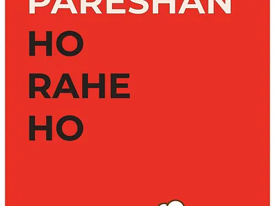 Kahe Pareshan Ho Rahe Ho design flat illustration minimal