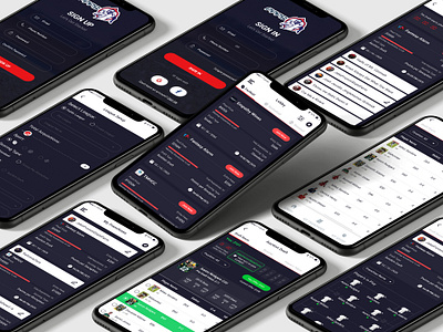 PPFS app design fantacy sports sport sports design ui ux