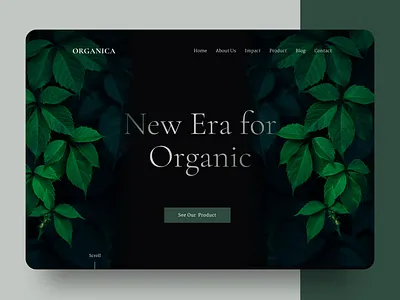 Organica - Landing Page design green landing landing design landing page landing page design landingpage landingpage design landingpagedesign landingpages nature oraginic ui design webdesign