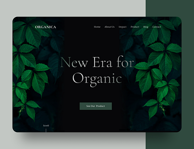 Organica - Landing Page design green landing landing design landing page landing page design landingpage landingpage design landingpagedesign landingpages nature oraginic ui design webdesign