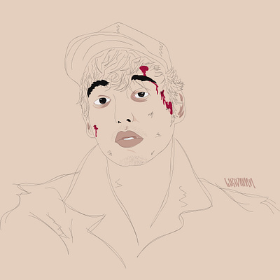 joji adobe aesthetic animation art design fanart illustration illustrator joji music musician typography vector