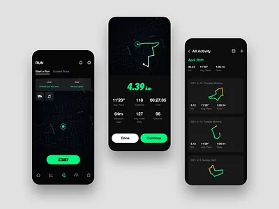 Nike Run Club concept design design nike redesign ui
