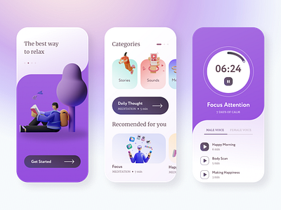 Resty App app design ui ux