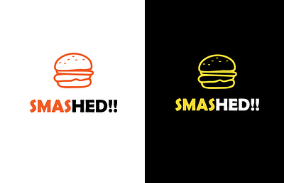 dribble1 01 burger logo creative creative design design food logo food logo design illustraion illustrator logo logo design simple logo design smashe burher