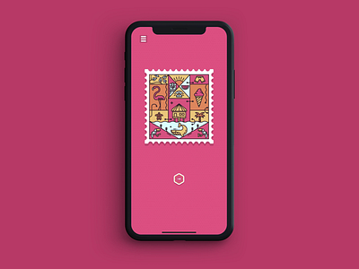 Memory Stamps - now available for pre-order! android animation app app store flamingo game game art game asset game design google play illustration ios memory puzzle stamp stamps tropical ui