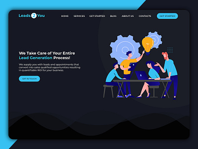 Design for Leads2you adobe photoshop design figma flat landing landing page landing page design landingpage marketing photoshop ui uiux uiuxdesign web