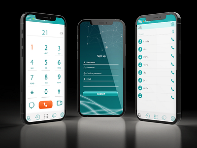 VoIP - Calling App app design ui ux