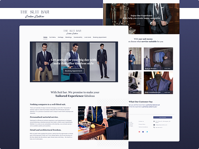 Website Design for Suit Brand figma new brand suit ui ux design web design