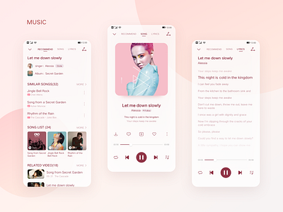 Hello Dribble design music ui