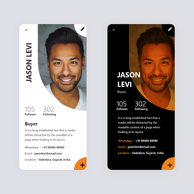 Buyer Profile Page Ui design graphic design mobile app mobile ui ui ux