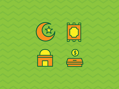 Ramadhan Icon Set creative design eidmubarak elegant flat design graphic design icon islam muslim ramadhan ui ui ux vector