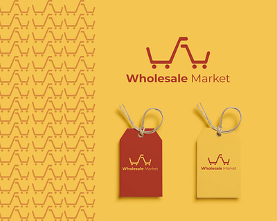 Wholesale Market E-commerce Logo Design branding branding design corporate design design ecommerce eshop illustration logo logo design minimal minimal design typography vector