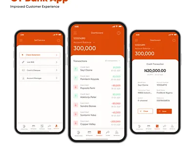 GTBank Mobile App - Improved User Experience app design app ui branding case mockup case study design ui ux