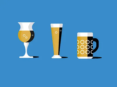 Beer bible beers anatomy beers bible book colour contrast design glasses grain illustration illustrator organic publishing retro simple stippling vector