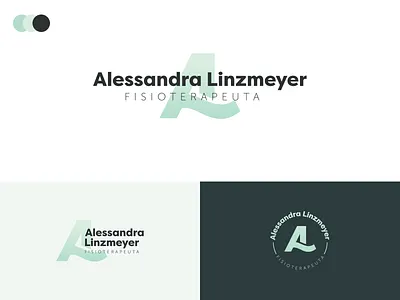 Alessandra Linzmeyer - Fisioterapeuta brand branding branding design design graphic graphic design identity logo logotype monogram physiotherapy signature visual