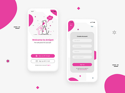 Daily UI - Sign up Screen app dailyui 001 dailyuichallenge illustration ui ux