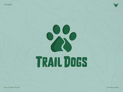 Trail Dogs Paw Logo Concept animal brand identity brand identity design brand identity designer branding branding design design dog hike logo logodesign mountain outdoors paw trail