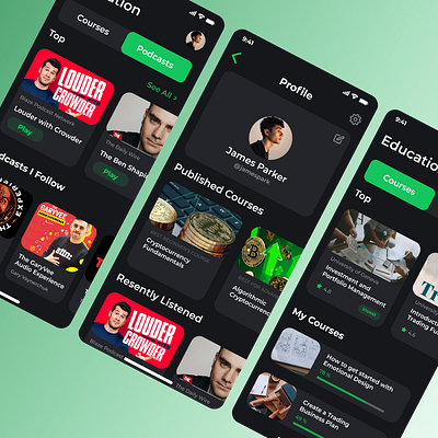 Education App app design ui