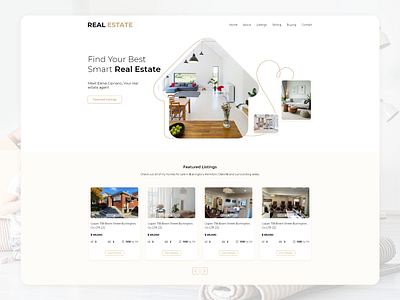 Real Estate adobexd cooperate realestate templatedesign uiux website