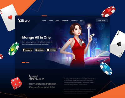Game Studio Company Profile Website company profile design game game studio ui ux web web design website