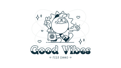 Good Vibes character characters design illustration illustrator