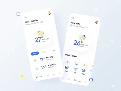 Weather UI app app design branding colorful app conceptual design daily ui design designer interface ios minimal mobile typography ui uidesign uiux ux uxdesign weather weather app