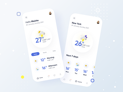 Weather UI app app design branding colorful app conceptual design daily ui design designer interface ios minimal mobile typography ui uidesign uiux ux uxdesign weather weather app