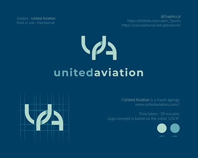 United Aviation Logo Design bookcover bookdesign minimal branding branding design corporate design design illustration logo logo design minimal minimal design typography vector