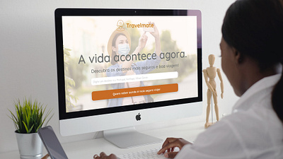 Travelmate: seu guia para viajar com segurança browser dailyui design landing page mobile safety travel traveling ui web