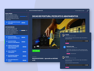 Learning management system for an Online Bass School design learning management system learning platform lms music ui ux web design wordpress wordpress design wordpress development